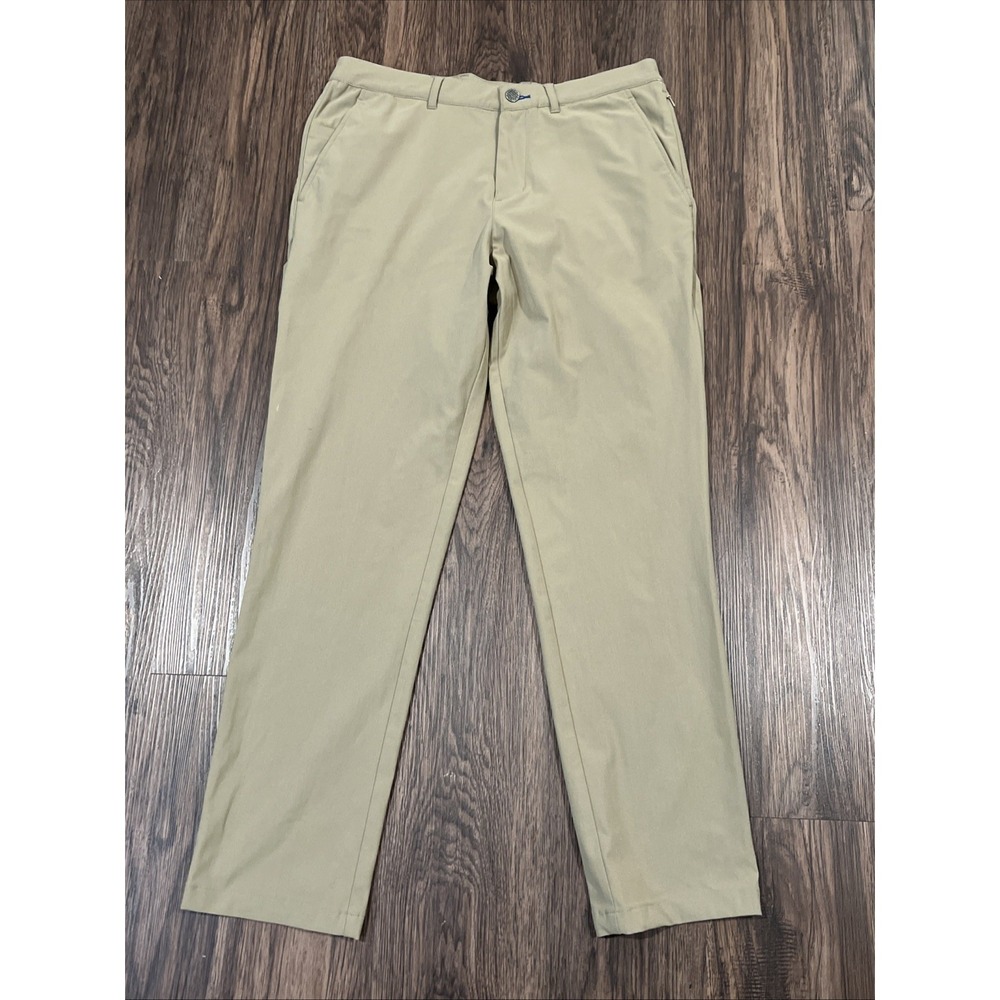 Twillory Pants Mens Khaki Performance Fabric Tailored Fit Size 32X32